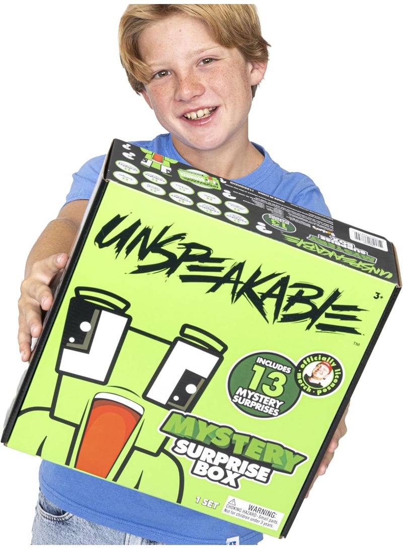 Unspeakable Mystery Surprise Box, 13 Collectibles Including Exclusive Plush, Figure, Squishy, Poster, Digital Skin, and More in Classic, Glow in the Dark or Tie Dye Variants for Kids and Fans- Age 3+ - Image 5